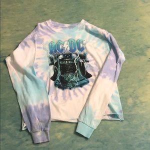 Tie dye shirt AC/DC